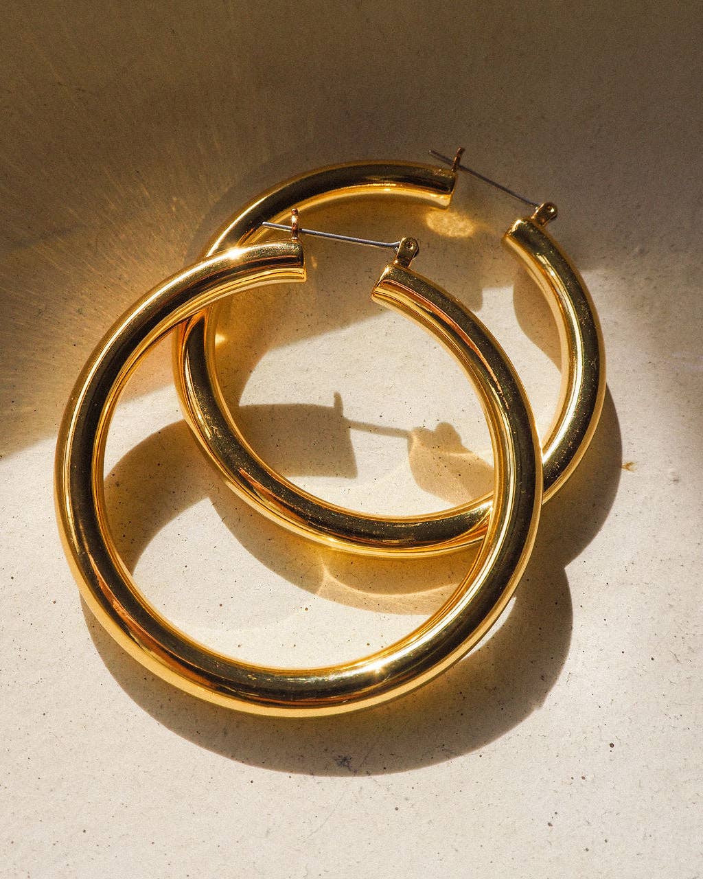 Amalfi Tube Hoops- Gold