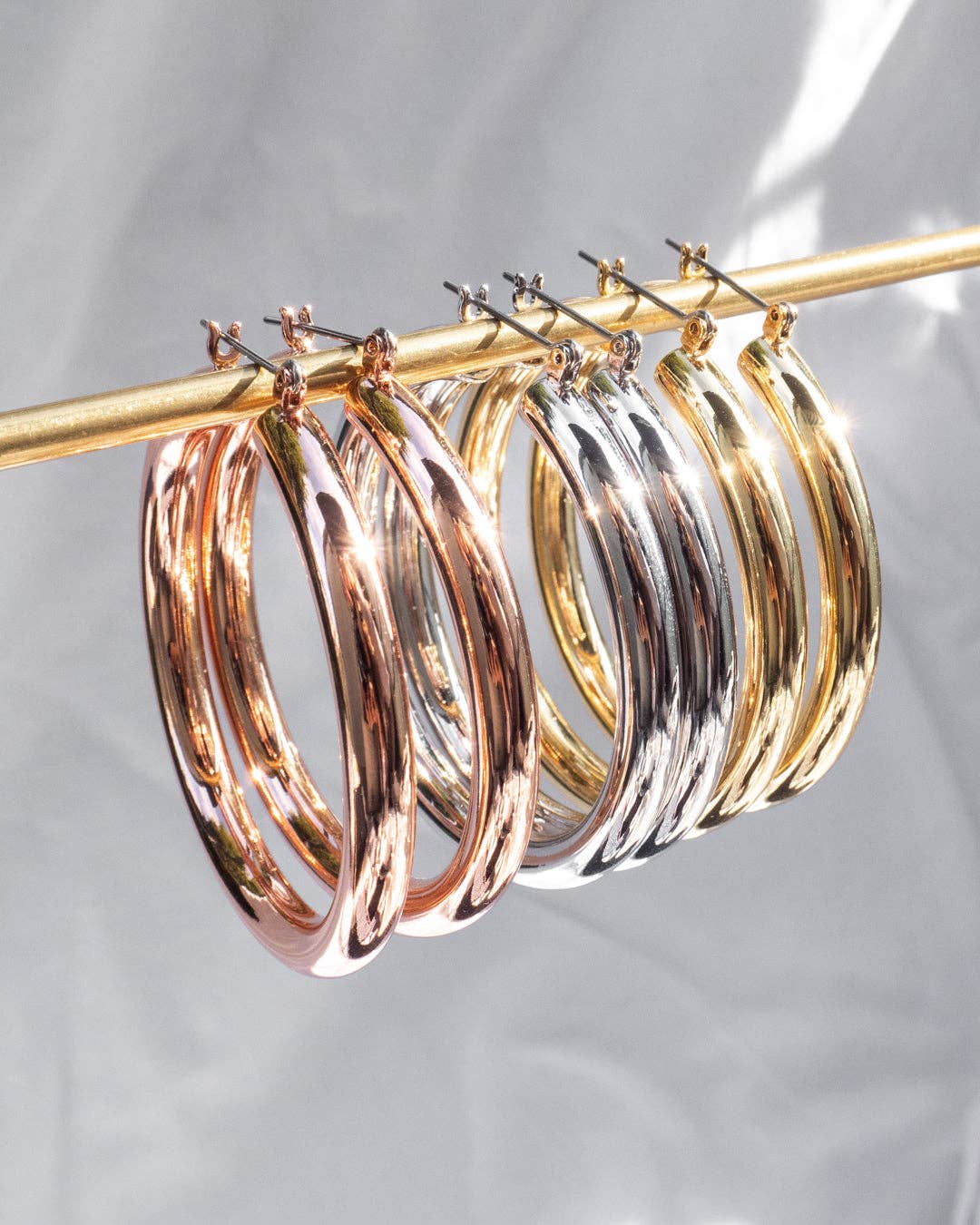 Amalfi Tube Hoops- Gold