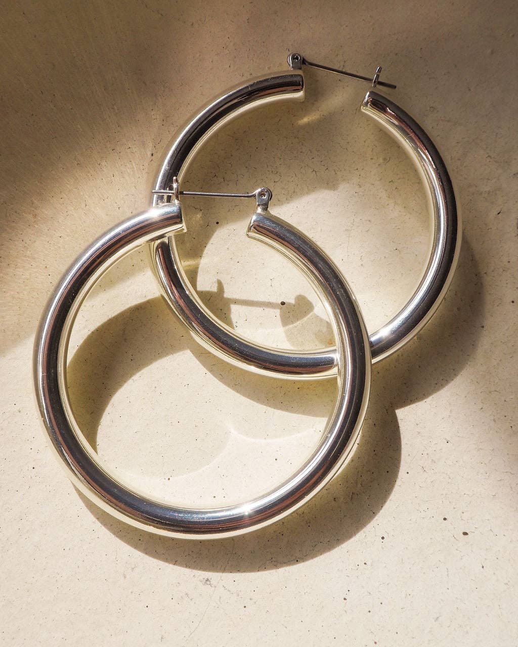 Amalfi Tube Hoops- Silver