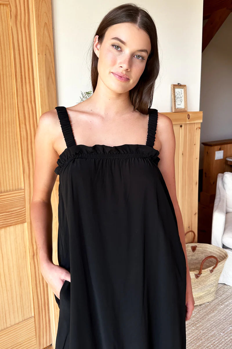 Ophelia Maxi Dress in Black