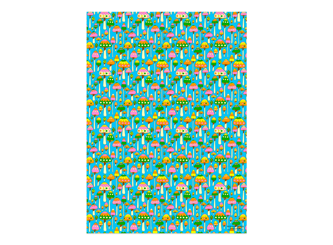 Groovy Mushroom Wrapping Paper