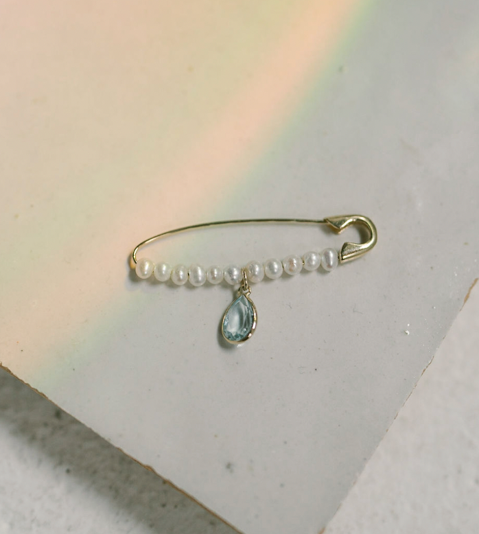 XL Pearl Gem Safety Pin