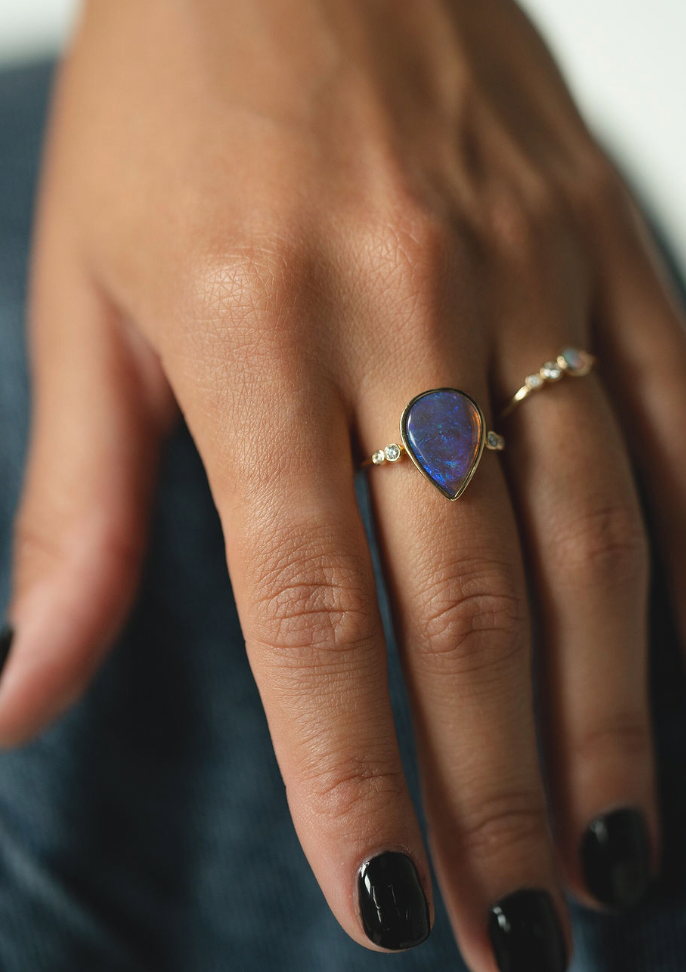 Teardrop Cloud Ring