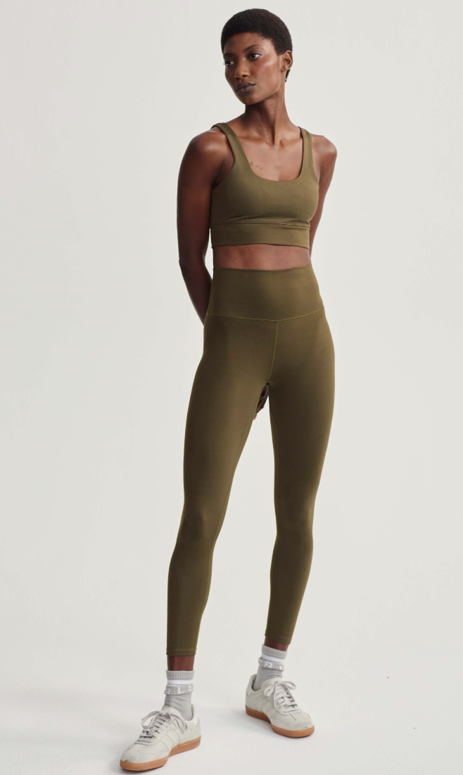 FreeSoft High Rise Legging 25 in Dark Olive