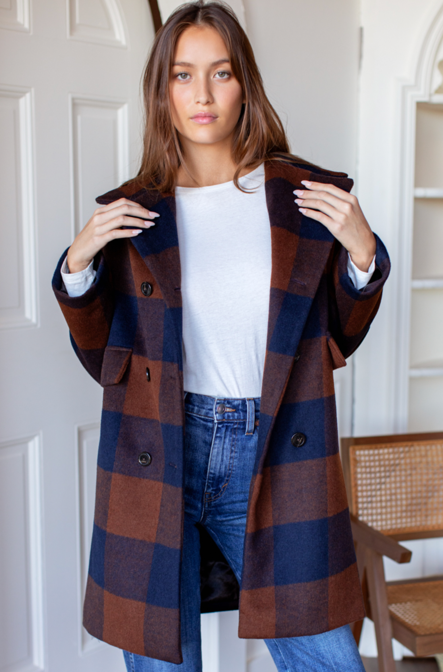 Thomas Coat in Plaid Wool