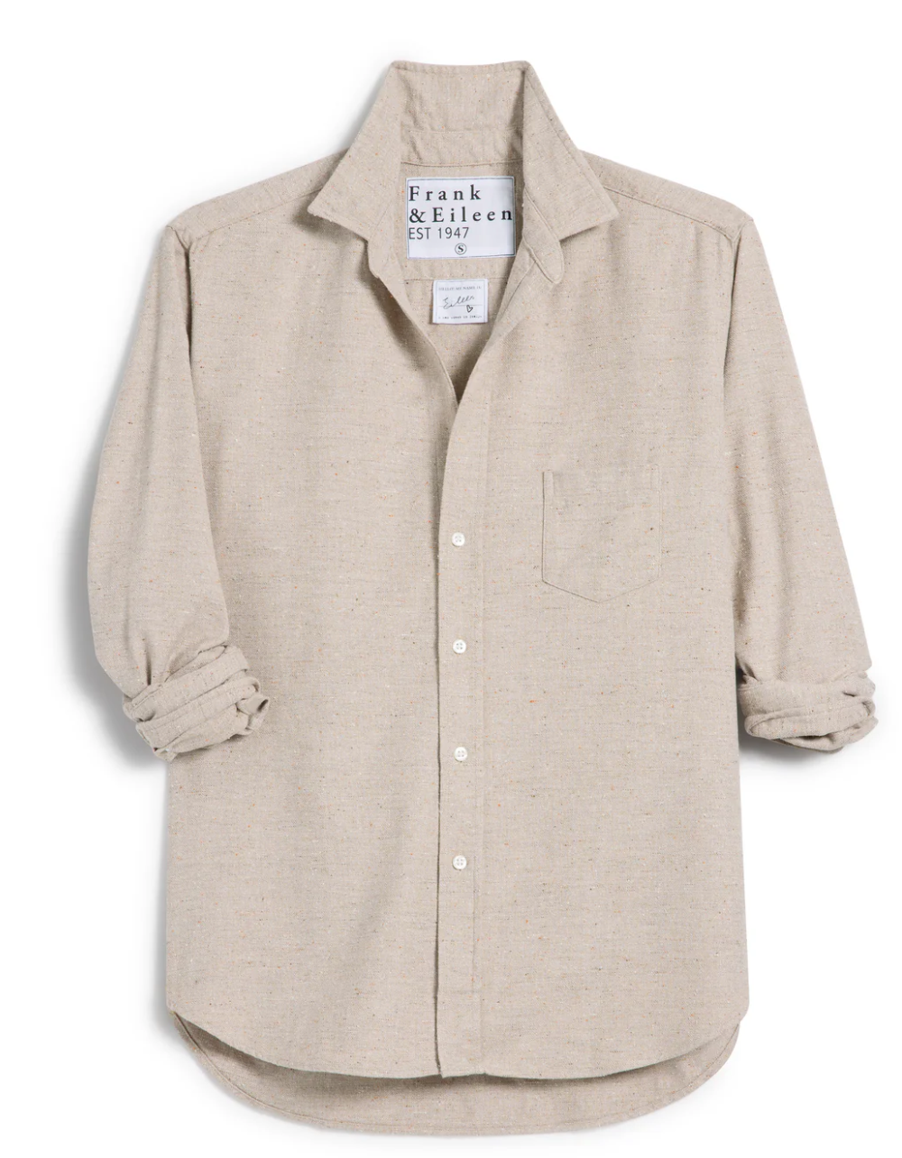 Eileen Button-Up in Textured Sand