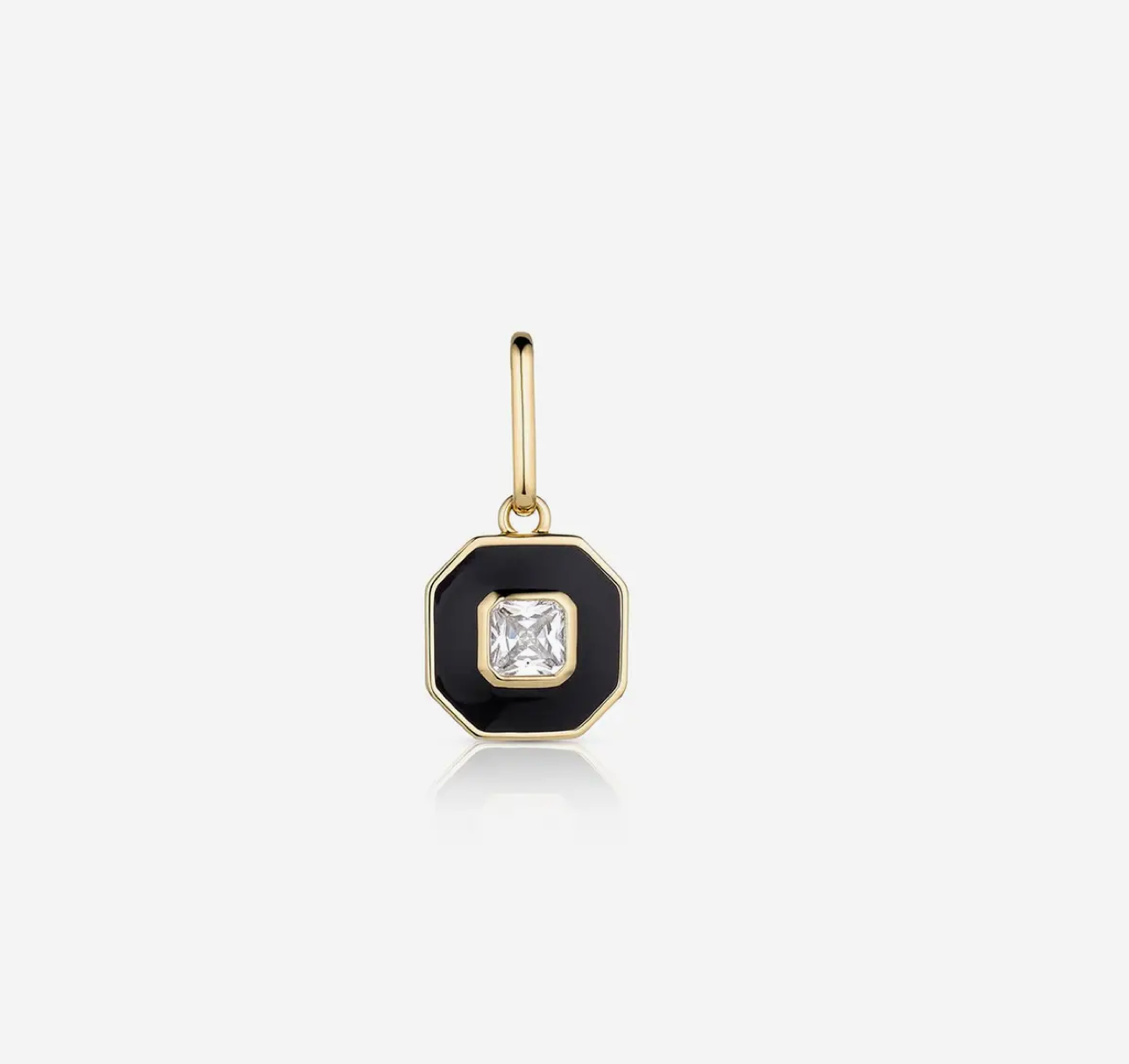 Florence Black Enamel Charm