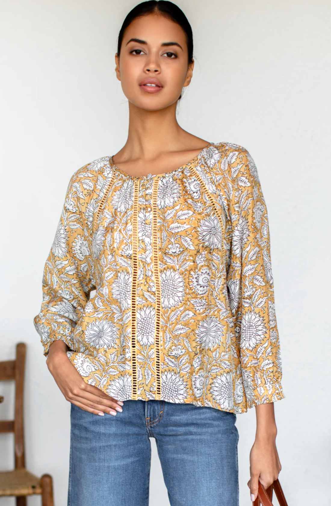 Lucy Heirloom Blouse in Arles