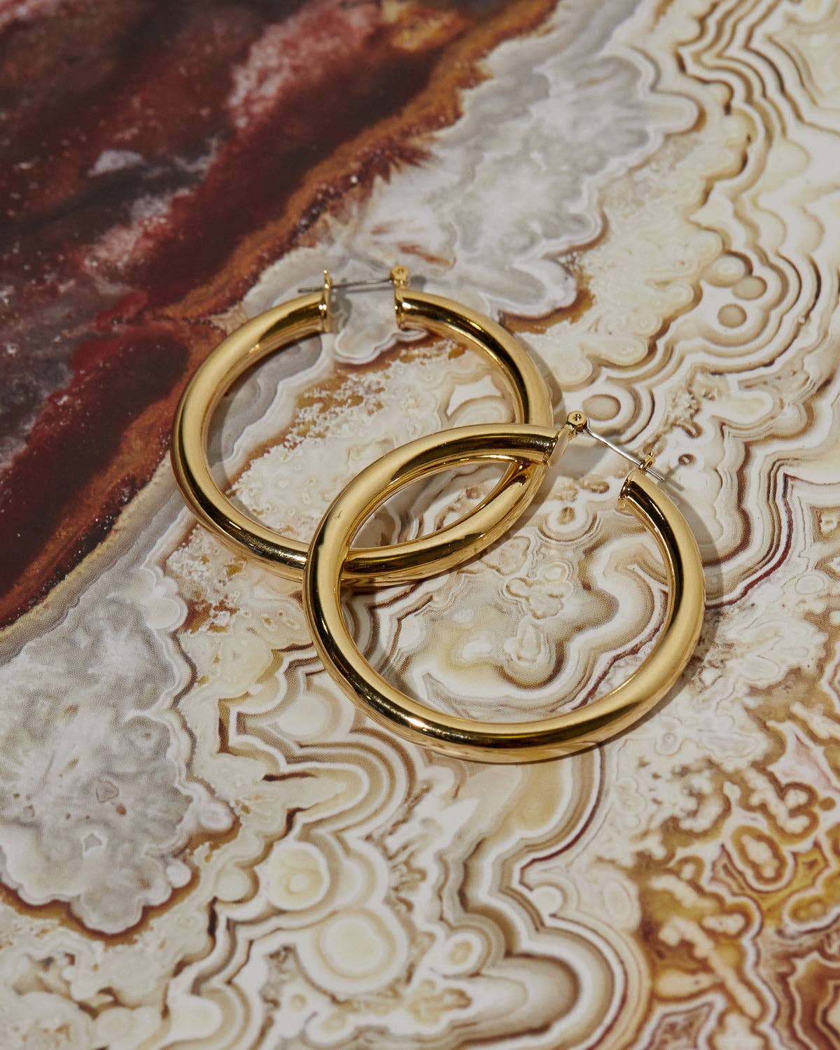 Amalfi Tube Hoops- Gold