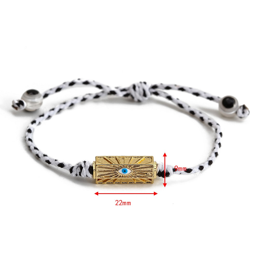 Friendship Bracelet with Enamel Charm