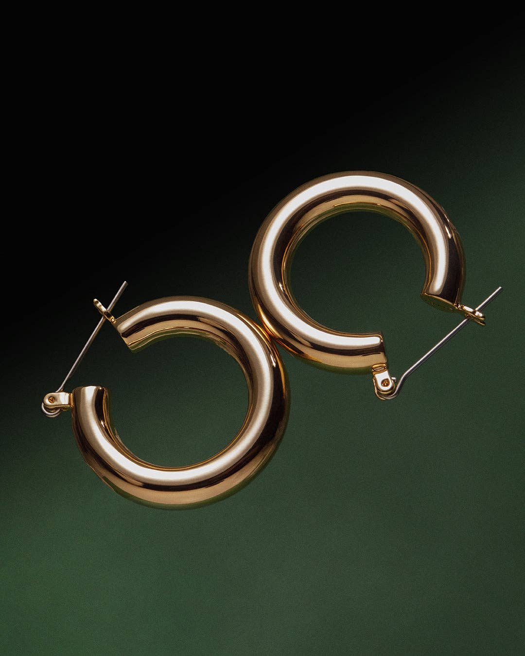 Baby Amalfi Tube Hoops- Gold