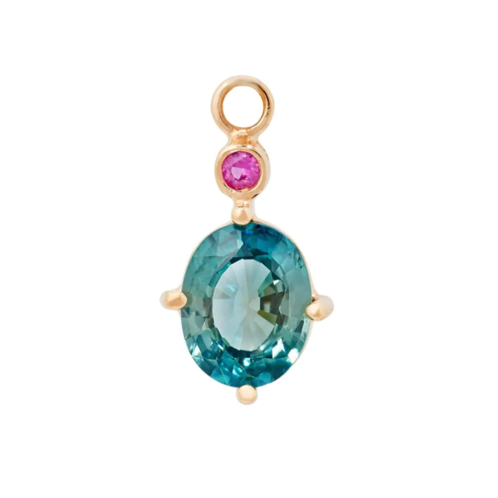 Alice Charm with Blue Topaz