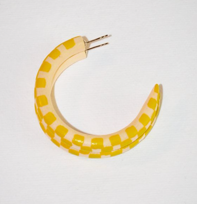 Printed Small Hoops