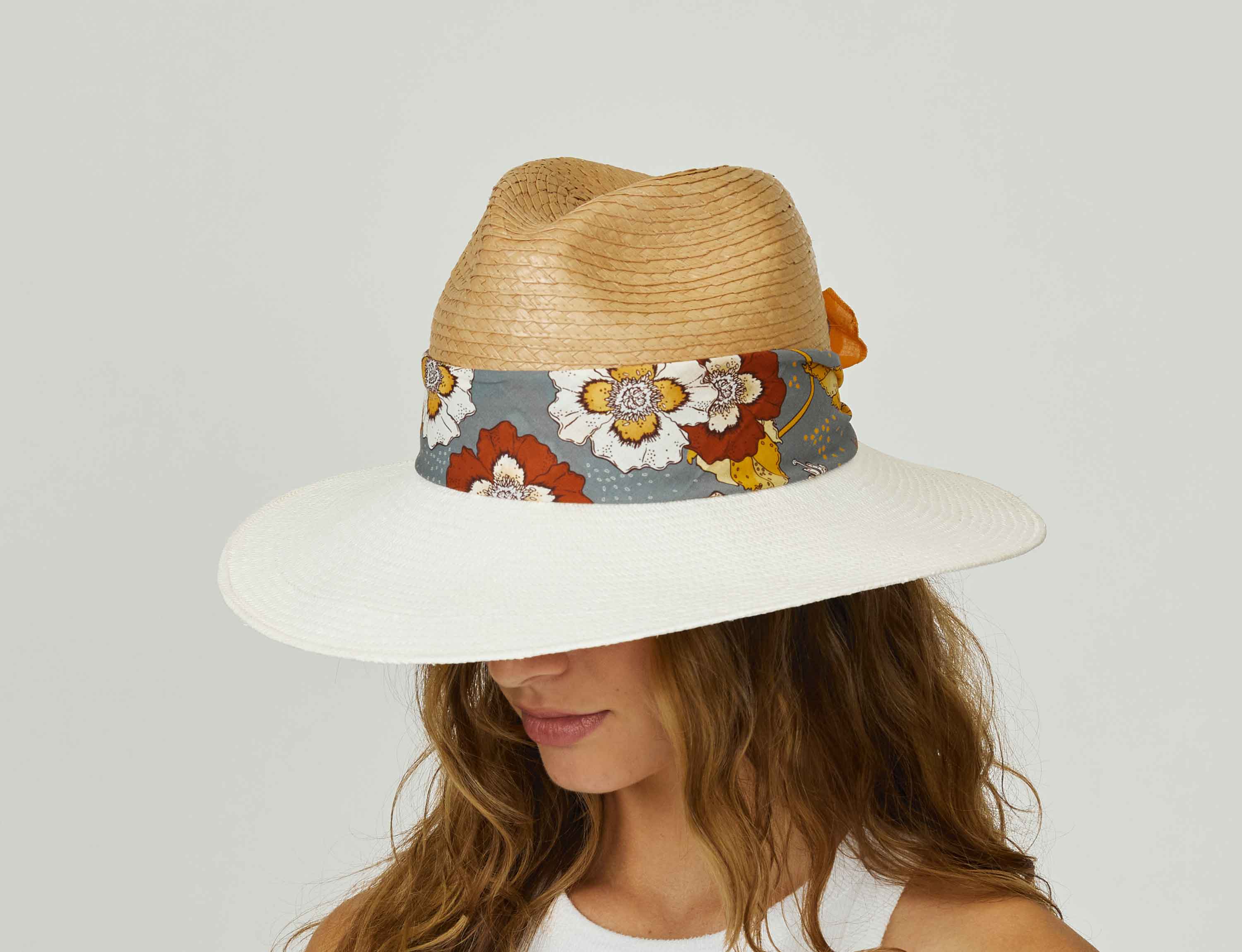 Freya Women's Crochet Straw Bucket Hat - Natural - Size Small - Fall Sale